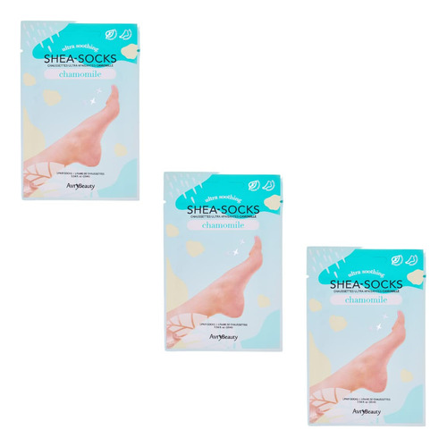 Avrybeauty Paquete De 3 Calcetines De Manteca De Karit, Infu