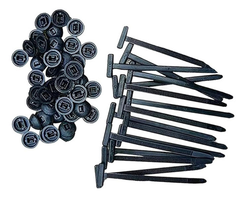 50 Bridas Universales De Nailon, Hebilla De Atadura Cables