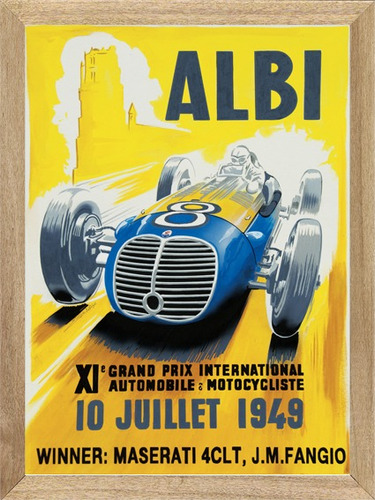  Fangio , Cuadro, Poster, Publicidad        K257