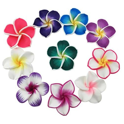 Hermosas Flores Artificiales De Plumeria Hawaiana De Co...