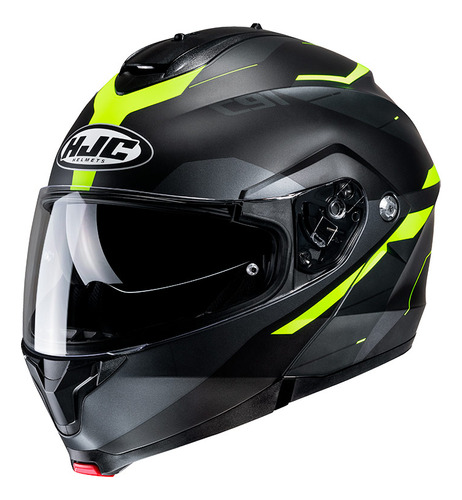 Casco Hjc C91 Karan Negro Gris Amarillo