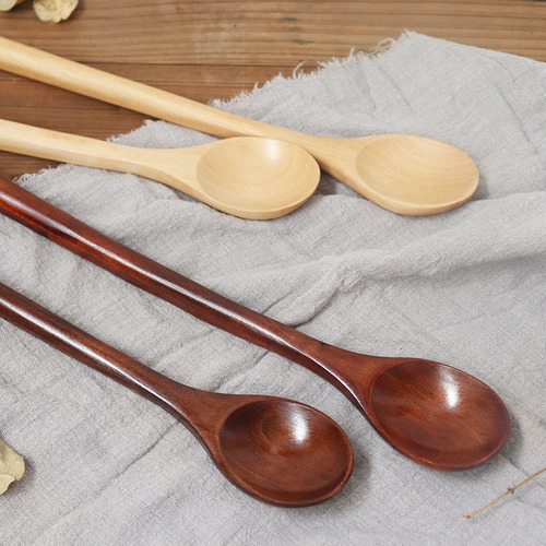 Cucharas De Madera Con Mango Largo, 3 Cucharas Para Cocinar