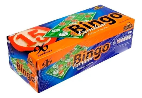 Juego De Mesa Bingo De Lujo Familiar 96 Cartones Bisonte