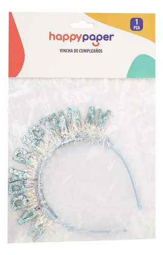 Vincha Happy Paper Happy Birthday Colores Surtidos 1 Unidad