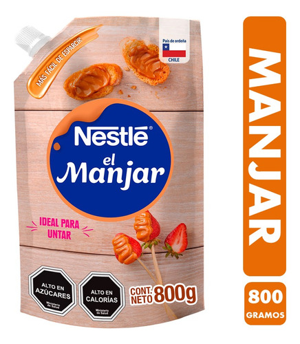 Manjar Nestlé Para Untar - Sin Gluten (bolsa Con 800 Gramos)