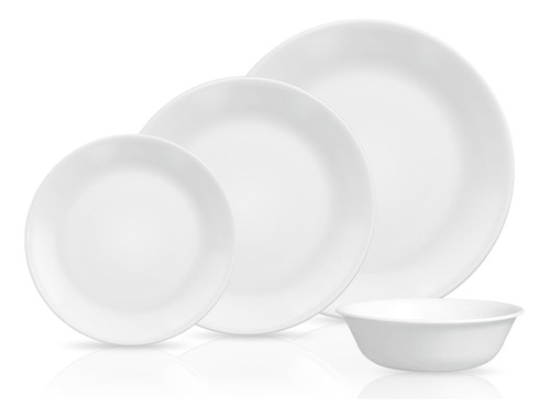 Corelle Vitrelle Servicio De 8 Piezas Para 2 Vajillas, Tripl