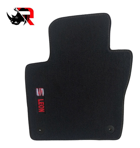 Imagen 3 de 5 de Tapetes Compatibles Con Leon Seat Fr Rojo - Negro -blanco