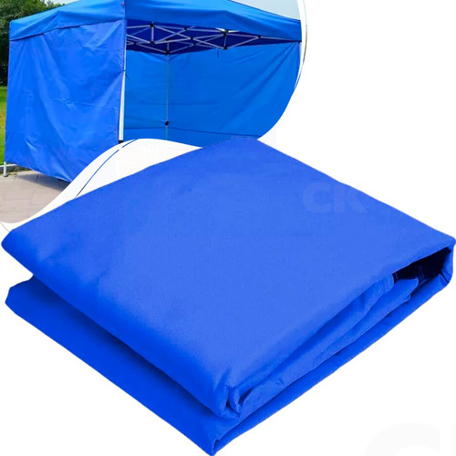 Parede De Tenda Gazebo Fechamento Azul Camping Praia 3x3