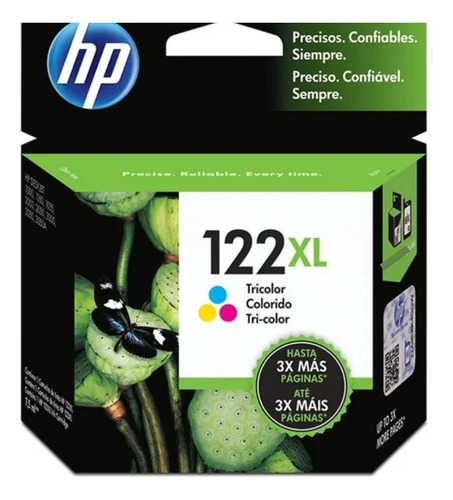 Cartucho Tinta Hp 122xl Tricolor Original Ch564hl