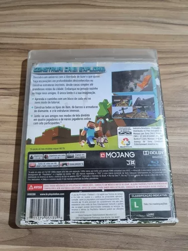 Jogo Minecraft Ps3 Midia Fisica