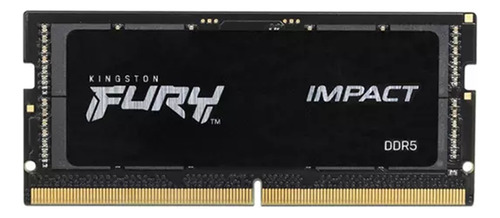 Memoria Ram Kingston Fury Impact Ddr5 Black 16 Gb 4800 Mhz