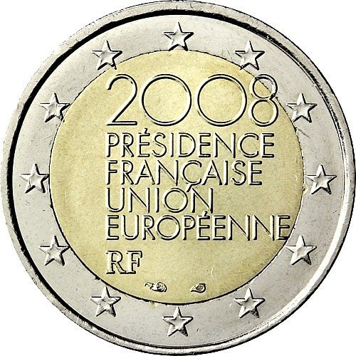 França 2008 - Presidência União Europeia - 2 Euros Com - F C (Usado)