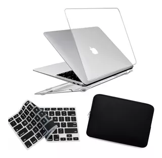 Capa Case Macbook Pro Retina 13 A1502 + Pelic. Teclado + Bag