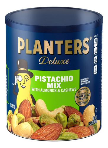 Planters Deluxe Pistachio Mix Con Almond Y Nuez De La India