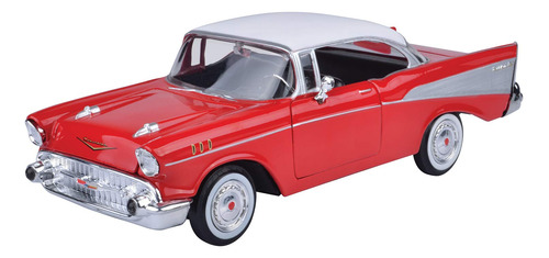 Motormax 1957 Chevy Bel Air Coupe 1/24 Rojo 73228ac-rd