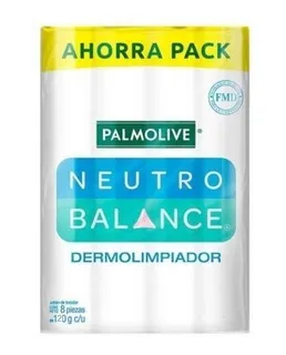 Jabón Neutro Palmolive Balance 8 Pzas De 120g Dermolimpiador