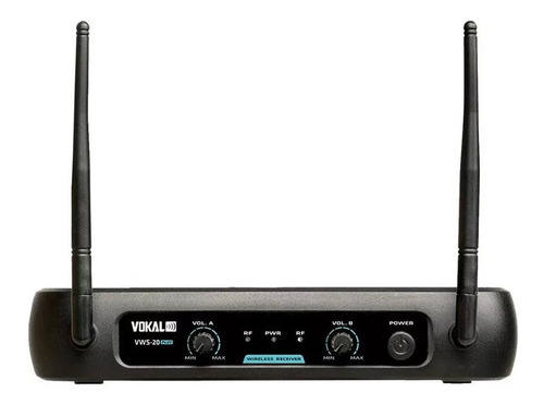 Microfone Sem Fio Duplo Vhf Profissional Vokal Vws-20 Plus