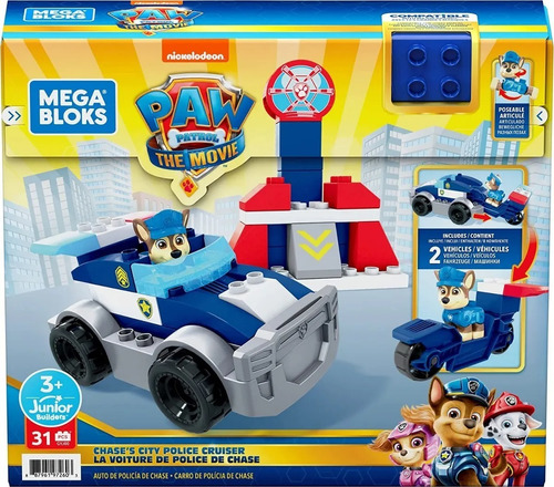 Paw Patrol Megabloks Chase´s City 31 Piezas - Mattel