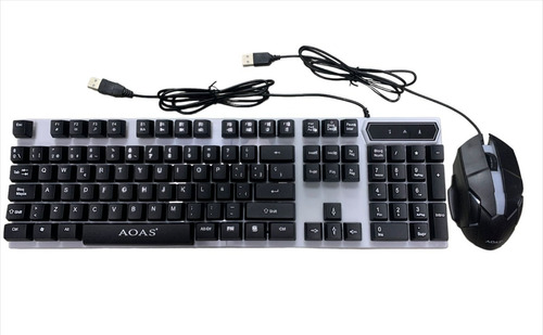 Kit Mouse Y Teclado Aoas M-350 Español