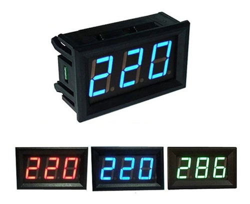 Voltimetro Digital Led 70 A 500v Empotrable