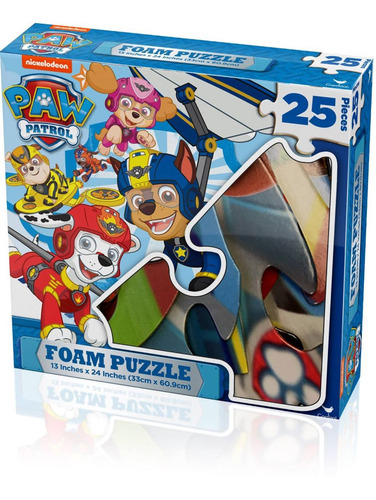 Imagen 2 de 2 de Puzzle 60 Centímetros De Goma Eva Paw Patrol.