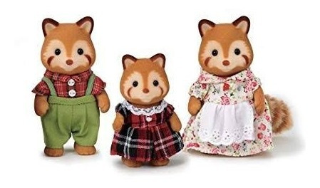 Calico Critters Familia Red Panda Pandas Rojos Ternurin Oso