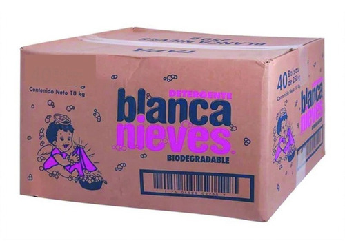 Caja De Jabon En Polvo Blanca Nieves 500g De 20 Bolsas