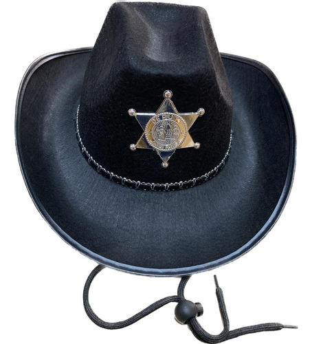 Sombrero Sheriff Vaquero Con Estrella Cotillón Carioca