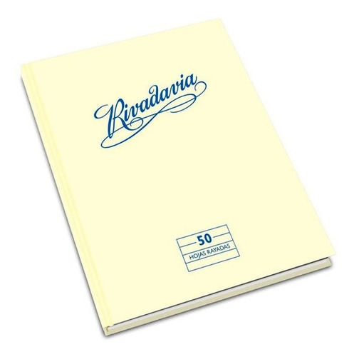 Cuaderno Rivadavia Tapa Dura 16x21 50h Rayadas 5524 Estrada