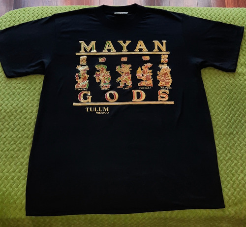  Remera Mayan Gods Importada Tulum México(sin Uso )talle L