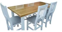 Comprar Mesa Extensible 1.70 A 2.20mts Mas 6 Sillas Laqueadas