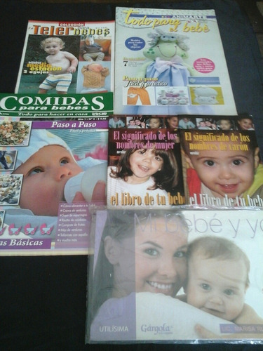 Lote De Libros Y Revistas Para El Bebe - 6 Ejs