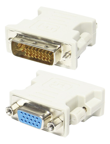 Adaptador Conector Dvi Macho 24+5 Pinos X Vga Fêmea Db15