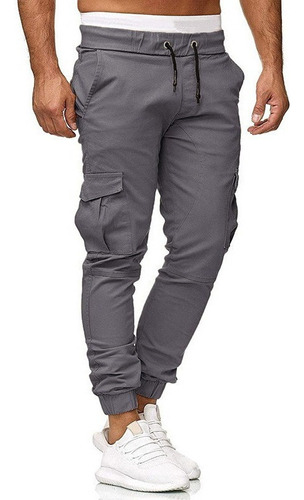 Hombre Verano Corto Cargo Sport Jogger Jogging Largo