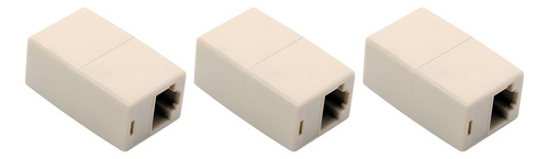 Adaptador Copla Modulo Hembra-hembra Rj45 Utp Pack 3 Unidade