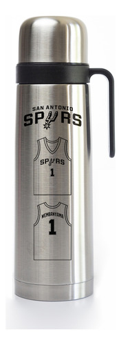 Termo Acero Inoxidable 1 Litro San Antonio Spurs Wembanyama