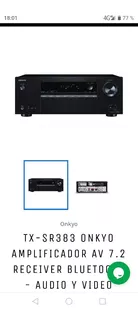 Receiver Onkyo Tx-sr383