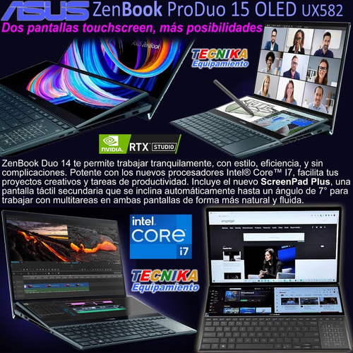 Imagen 4 de 9 de Asus Zenbook Pro Duo 15 Oled 4k Touch I7 16gb 1tb Rtx3070