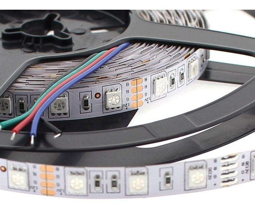 1m Tira Rgb 60led Xmt / Ip20 P/interior C/cinta Adhesiva