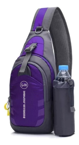 Pechera Casual Viaje Mochila Cruzada Impermeable Colores Xsh Color Morado