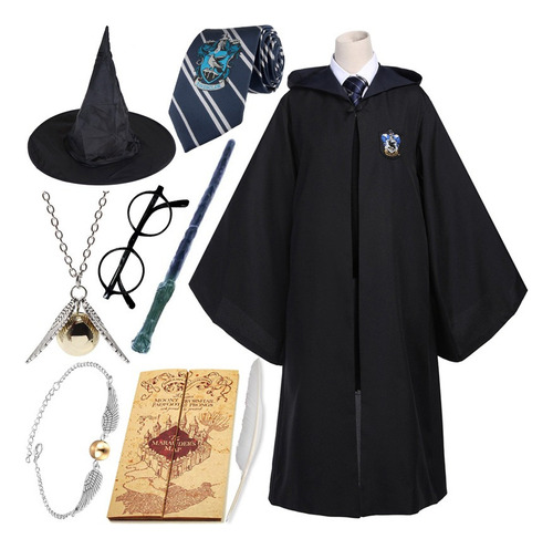 $ Capa Mágica Harry Potter Cos Hermione Kit De 9 Disfraces