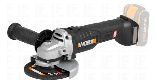 Esmerilhadeira Angular À Bateria 20v Brushless Wx812.9 Worx Cor Preto Frequência 60Hz