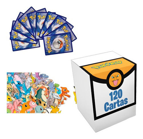 Cartas Pokemon Originales 120u Incluye 10 Holograficas