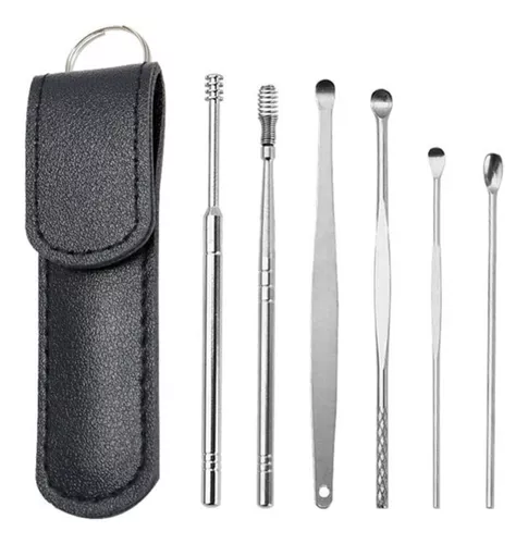 comprar Set Limpieza De Oídos Extracción De Cera 6pcs Acero Clicshop