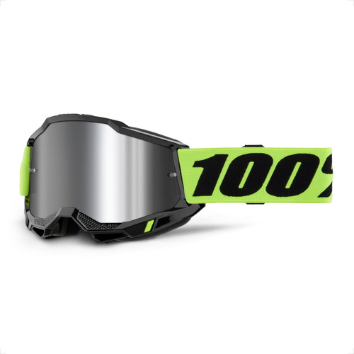 Óculos 100% Accuri 2 Neon Yellow Motocross Trilha Enduro