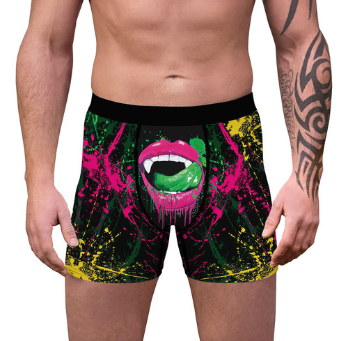 Calzoncillos De Moda Navideña, Cómodos Bóxers, Estampado Dig