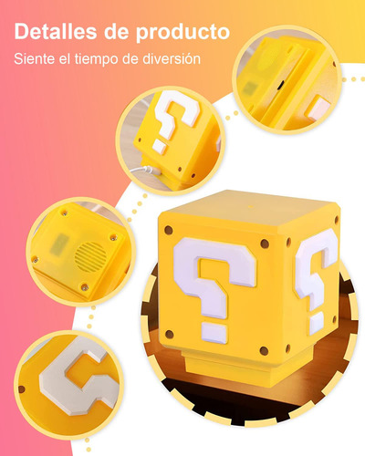 Super Bros Lampara Noche, Led Luz Nocturna Signo Interrogac