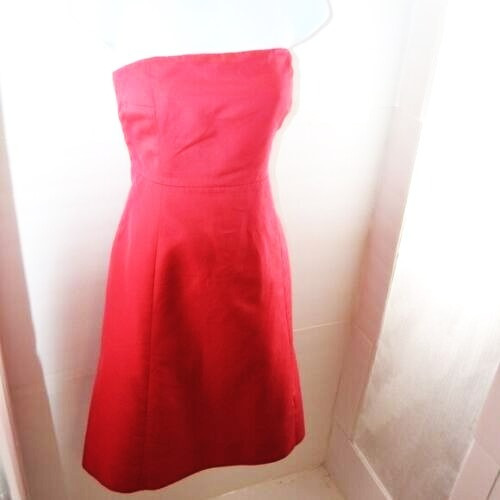 Vestido J. Crew Vintage Rosa Sin Tirantes Algodon T10 O M