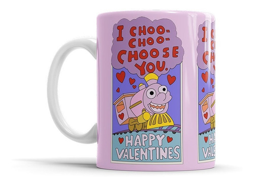 Taza Cerámica Los Simpsons San Valentin I Choo Choose You