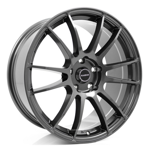 Rodas 18 Volk Racing Rays 57xr Civic A3 Golf Gti Fusca Jetta Cor Cinza-escuro